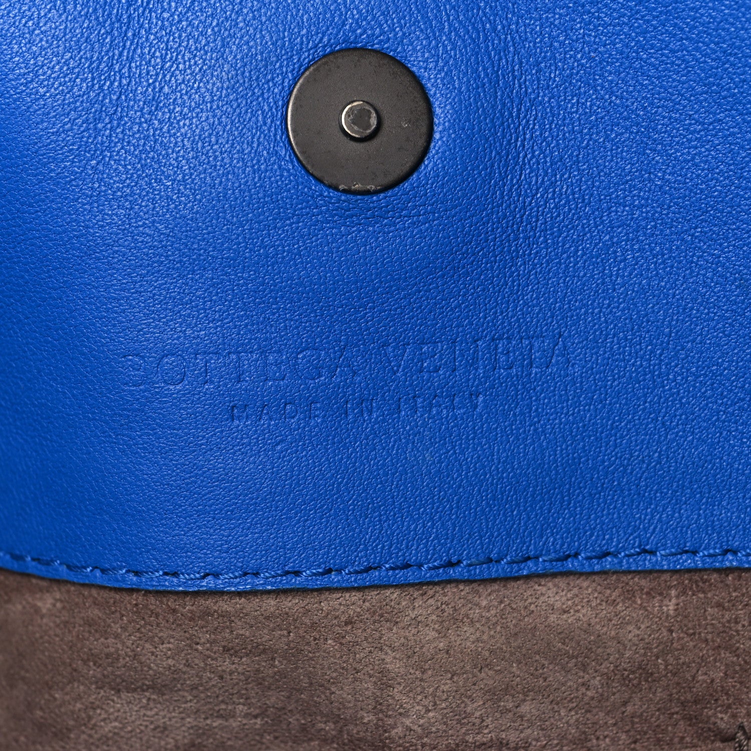 Bottega Veneta Nappa Intrecciato Large Classic Chain Strap Tote Signal Blue 7 of 14