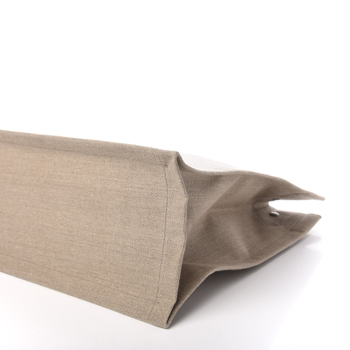 Linen Calfskin Rive Gauche Tote Optic White