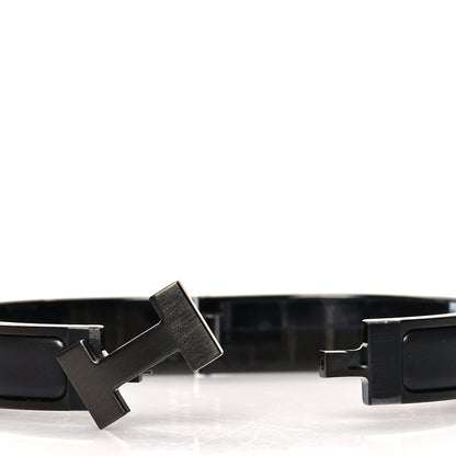 Hermes Matte Enamel Narrow Clic Clac HH Bracelet T5 So Black 4 of 5