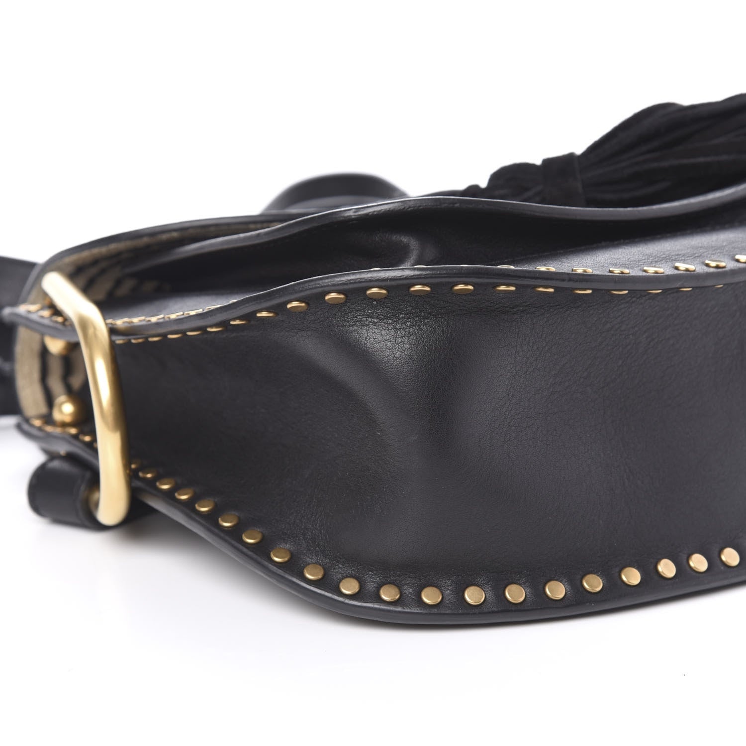 Chloe Calfskin Braided Small Hudson Shoulder Bag Black 6 of 12