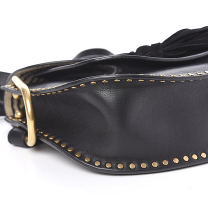 Chloe Calfskin Braided Small Hudson Shoulder Bag Black 6 of 12