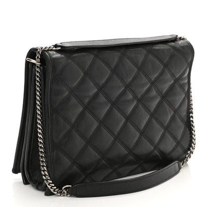 Saint Laurent Lambskin Quilted Small Becky Chain Bag Black 3 of 12