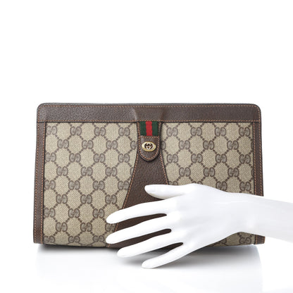Gucci GG Plus Web Pouch Brown 2 of 8