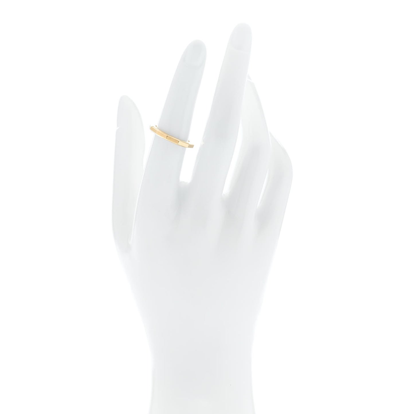 18K Yellow Gold 2.5mm Delaunay Faceted Band Ring 52 6