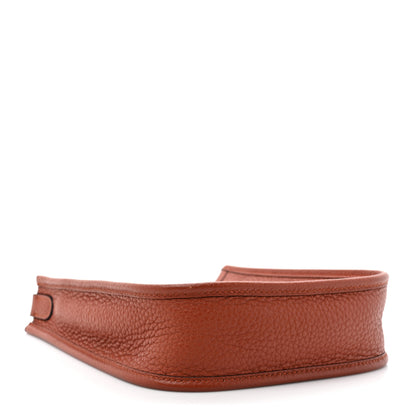 Hermes Taurillon Clemence Maxi Quadrille Evelyne TPM Cuivre Capucine Parme Rouge Duchess 4 of 13