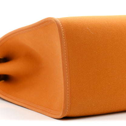 Hermes Toile Vache Hunter Herbag Zip 31 PM Jaune Ambre Natural 10 of 12