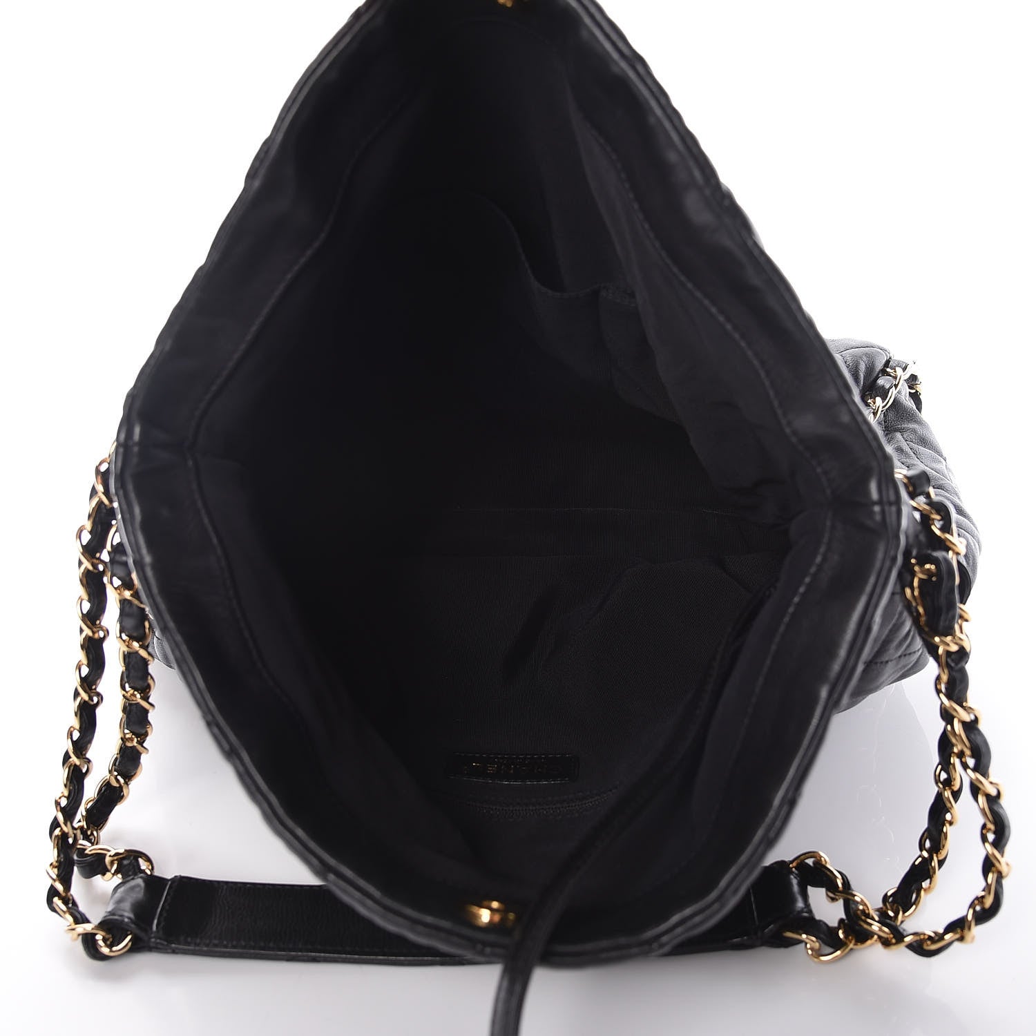 Chanel Calfskin Quilted Large Chain Me Hobo Black 5 of 13