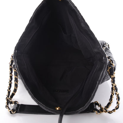 Chanel Calfskin Quilted Large Chain Me Hobo Black 5 of 13