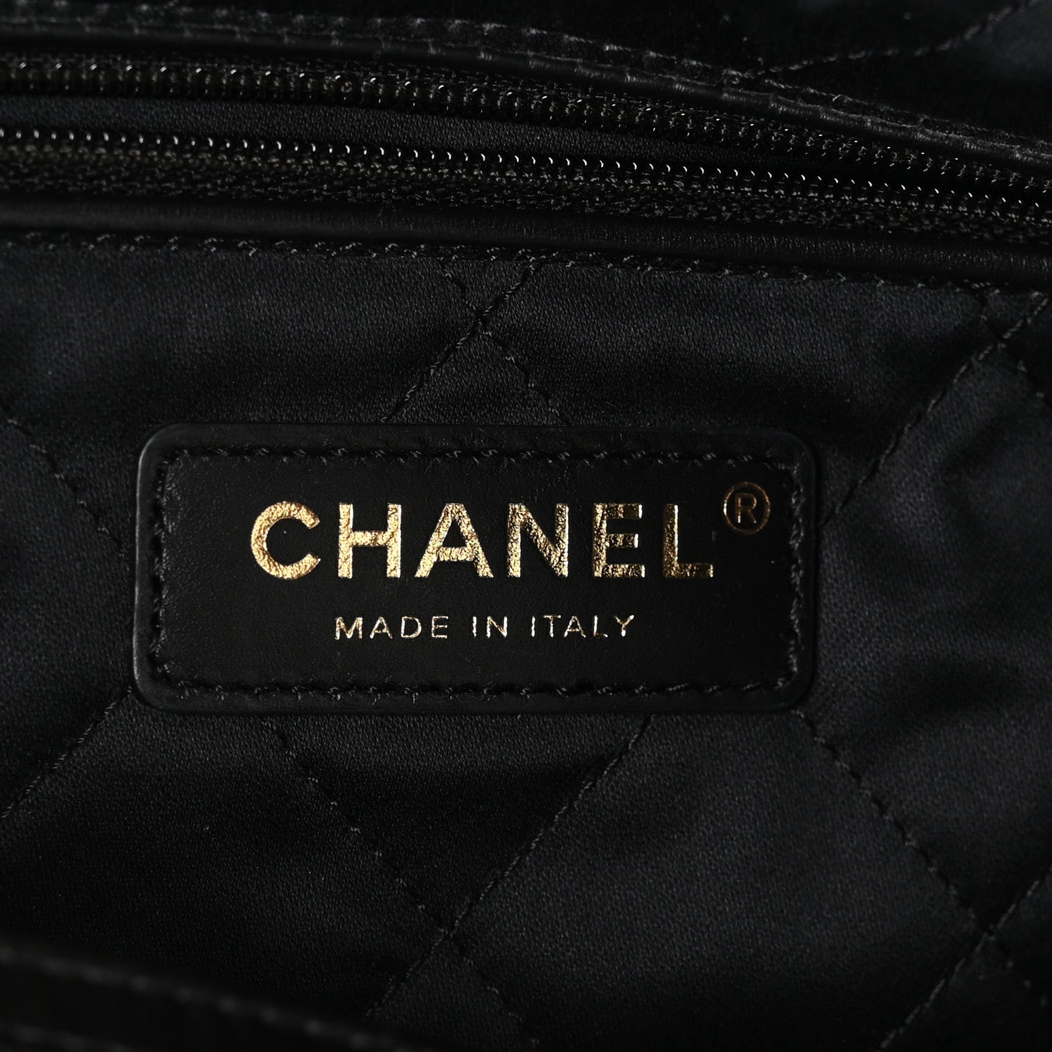 Chanel Shiny Calfskin Stitched Chanel 22 Black White 7 of 11
