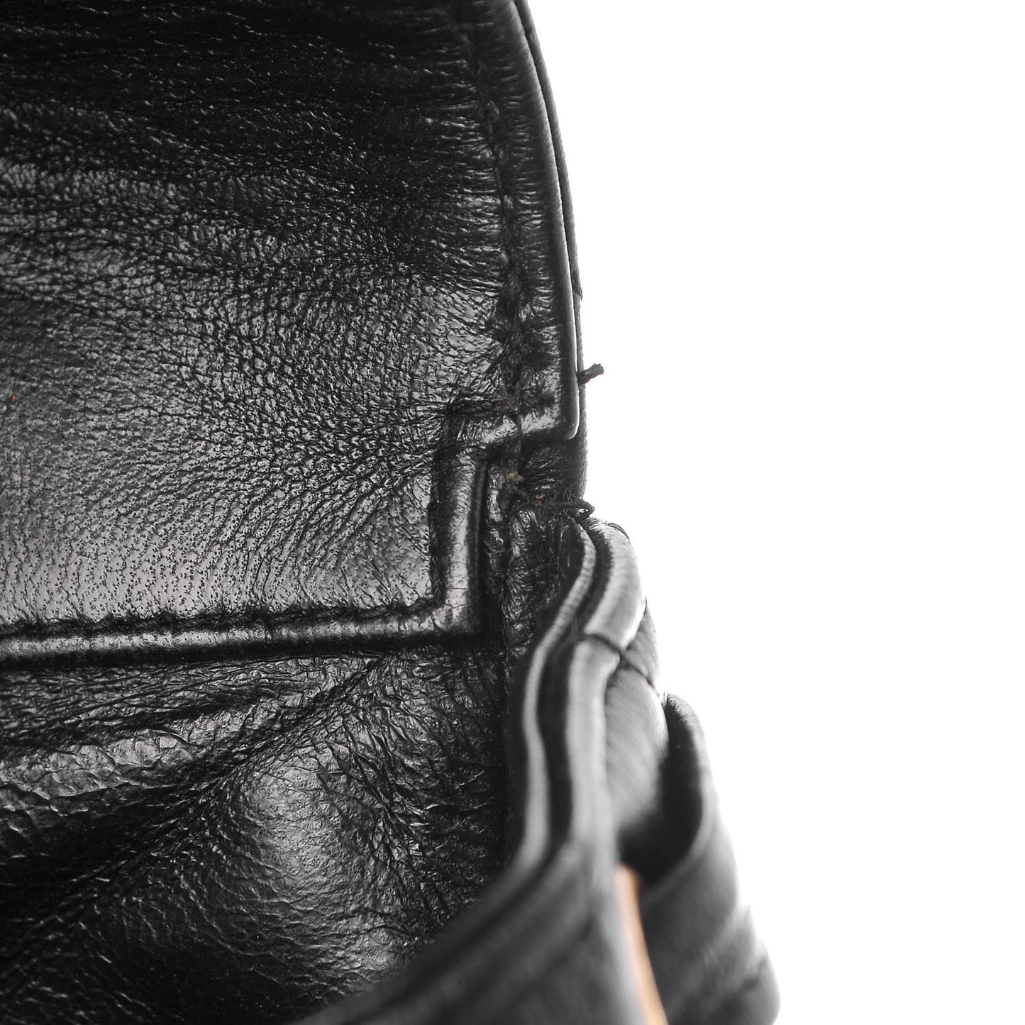 Lambskin Quilted Drawstring Backpack Black