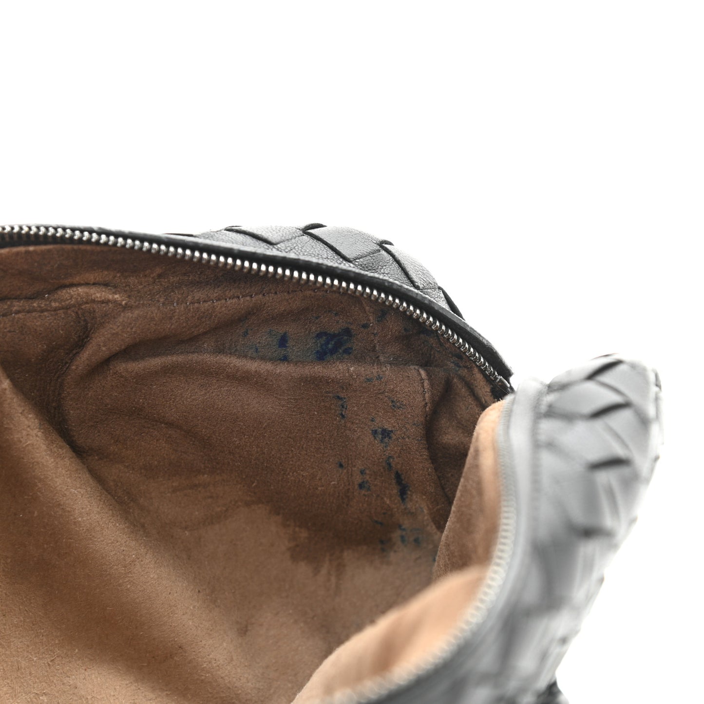 Nappa Intrecciato Small Chain Crossbody Black