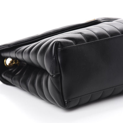 Saint Laurent Calfskin Y Quilted Monogram Medium Loulou Chain Satchel Black 6 of 12