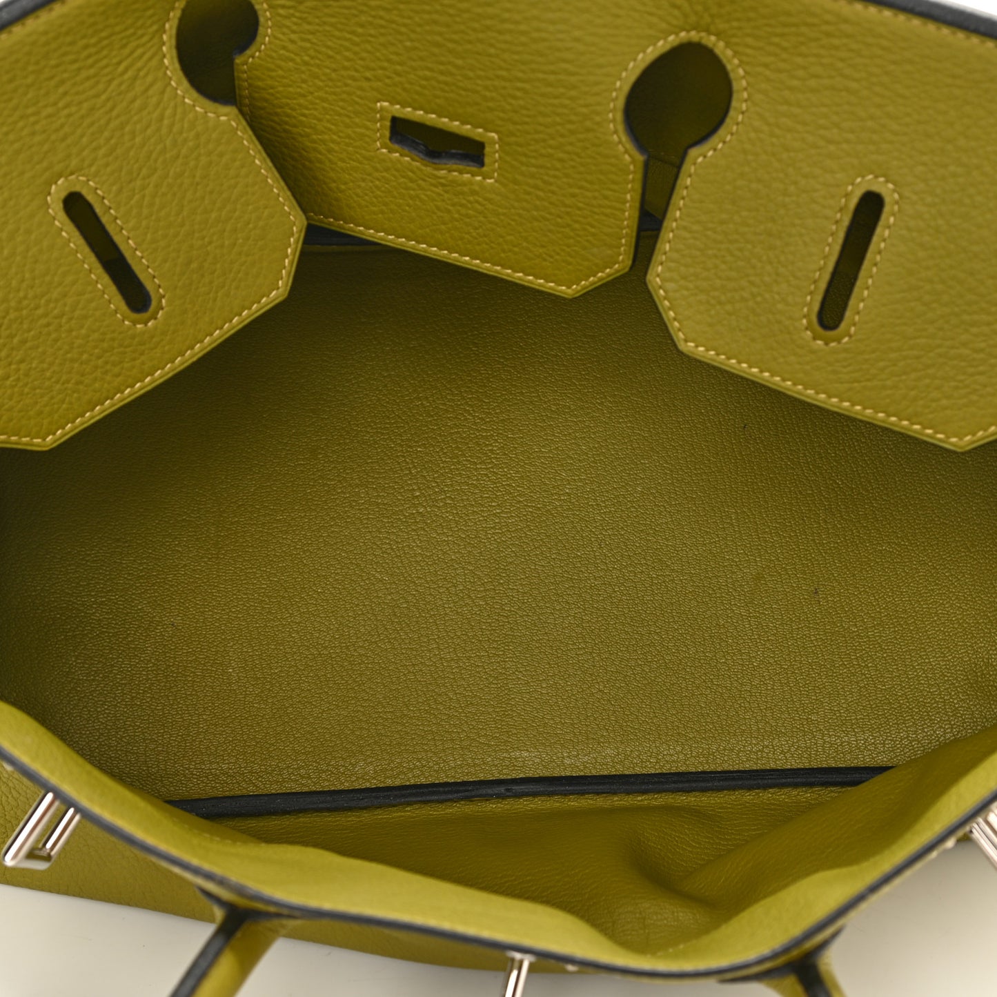 Taurillon Clemence JPG Birkin 42 Chartreuse