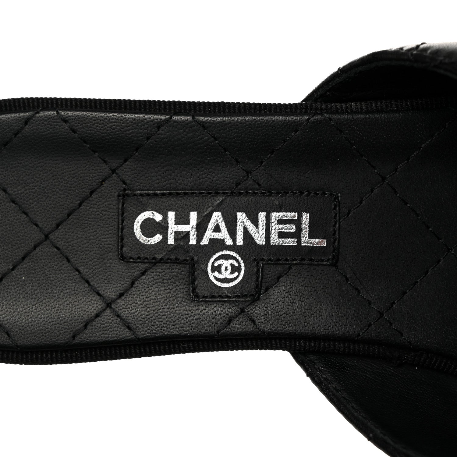 Chanel Lambskin Quilted CC Turnlock Thong Sandals 39.5 Black 6 of 8