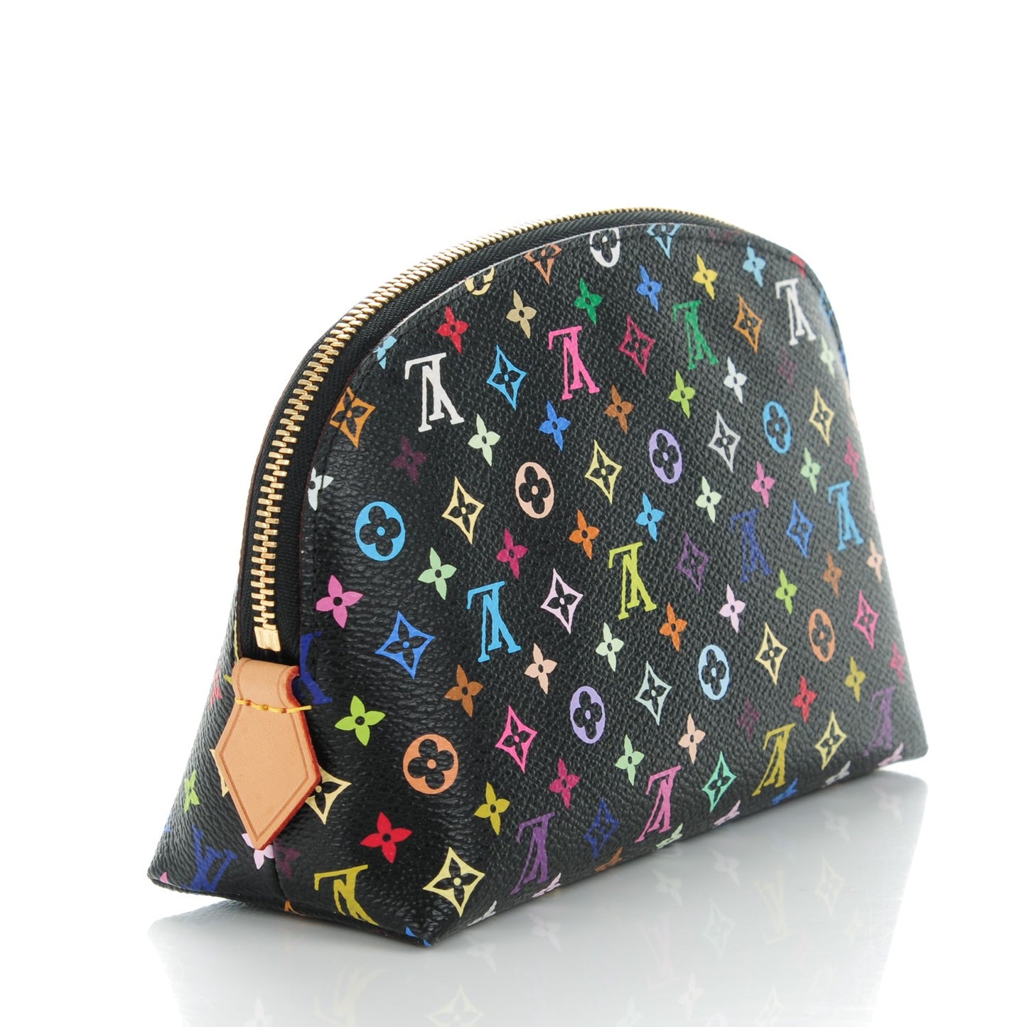 Monogram Multicolor Cosmetic Pouch Black Grenade