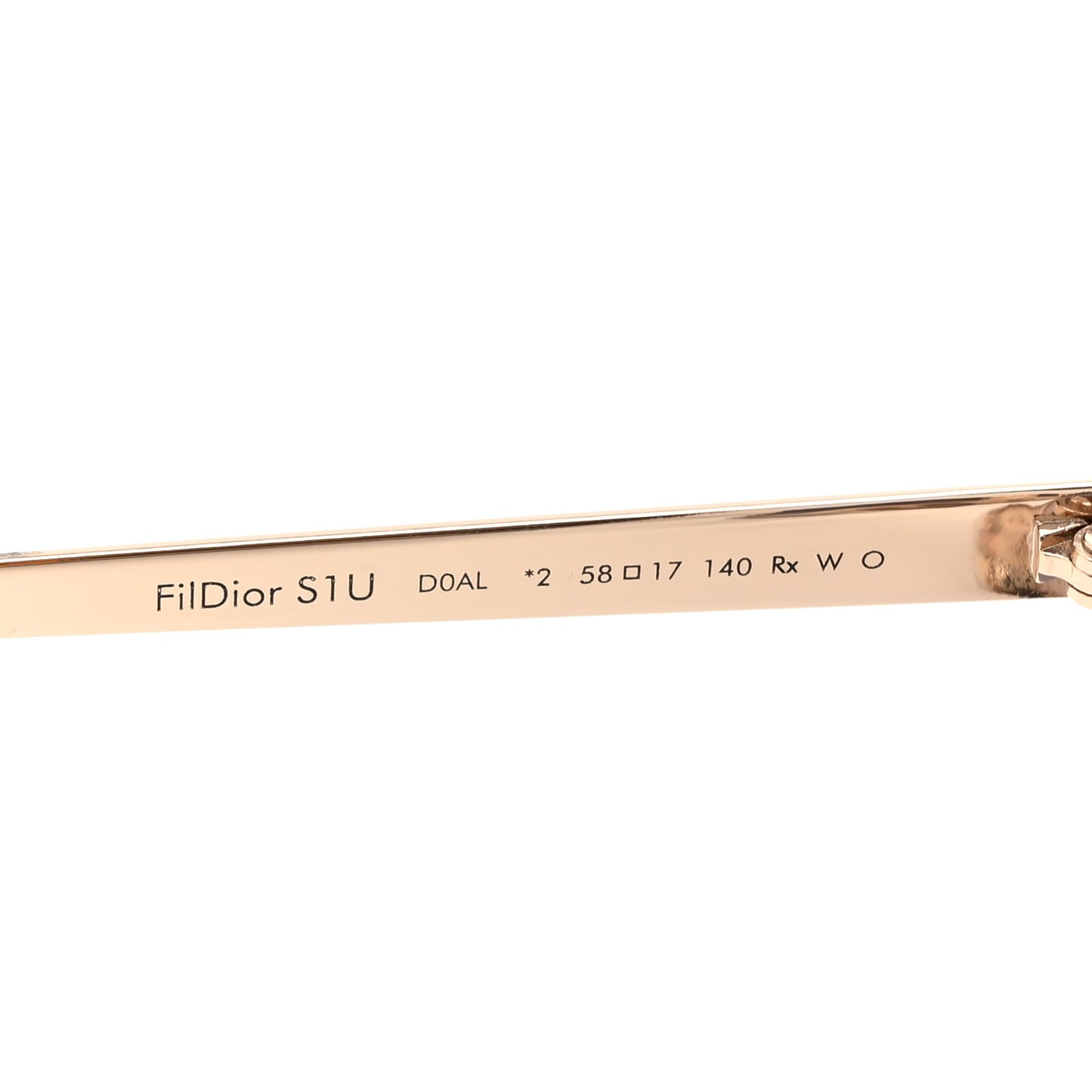 Metal FilDior S1U Square Sunglasses Gold