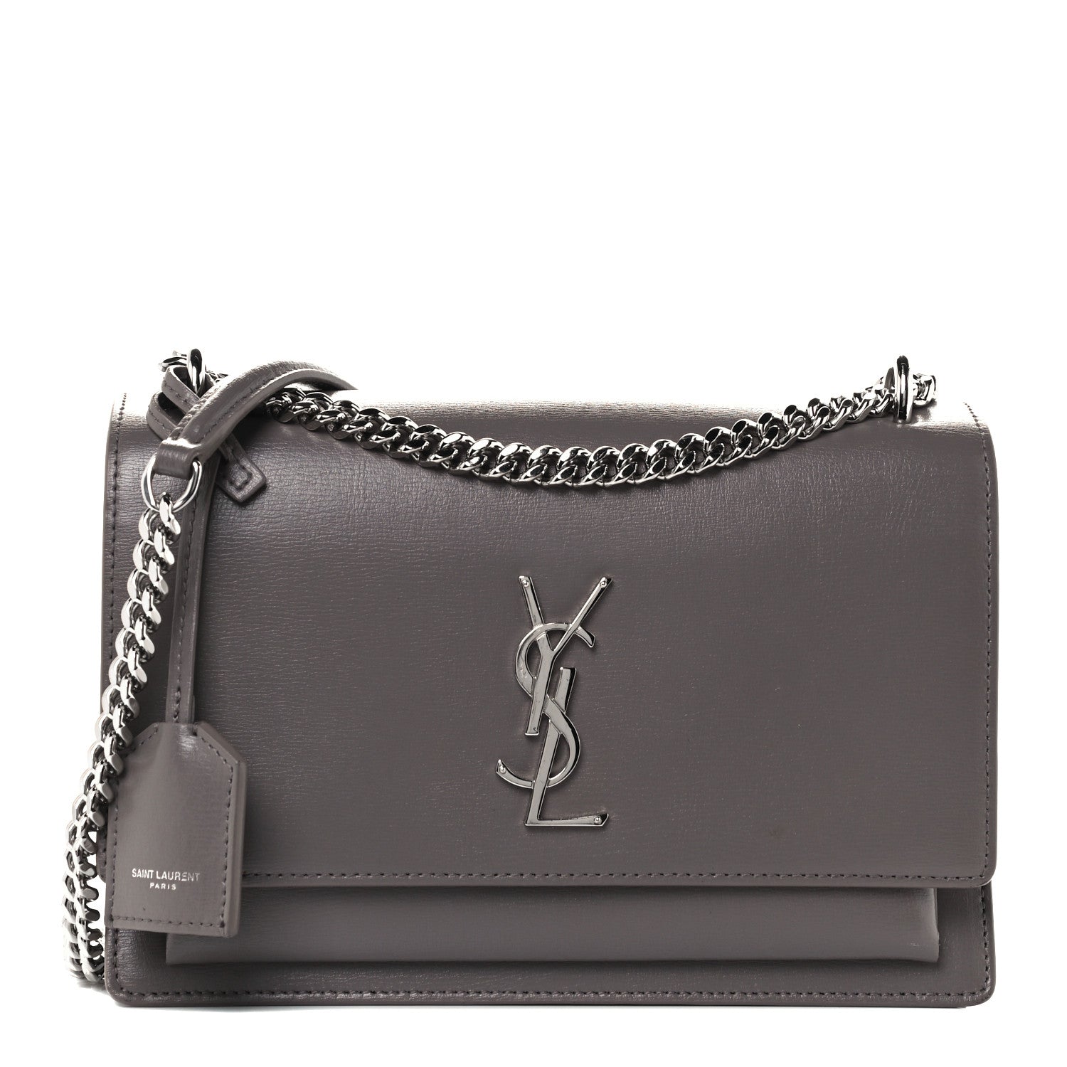 Saint Laurent Calfskin Medium Monogram Sunset Fog 1 of 13
