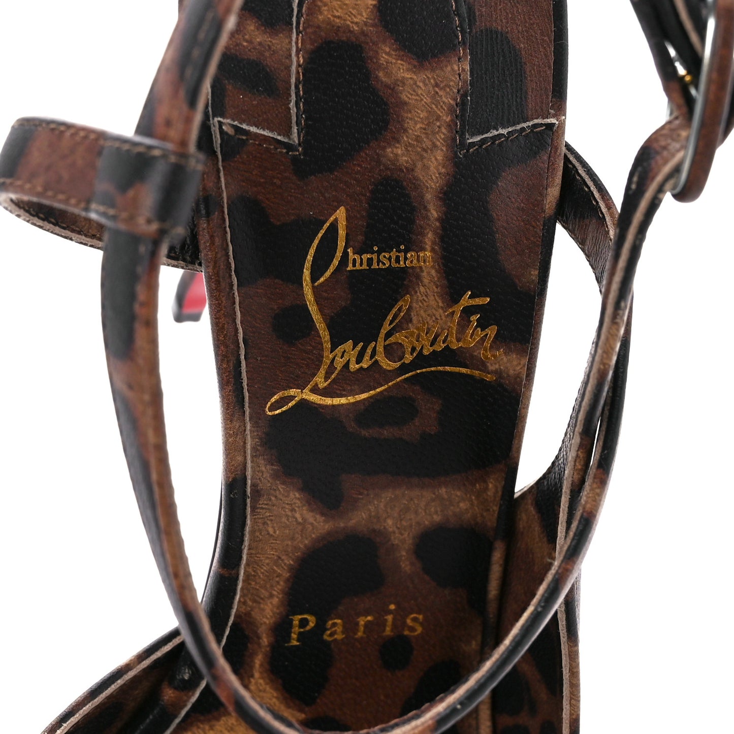 Calfskin Leopard Jenlove Alta 120 Pumps 36.5 Brown