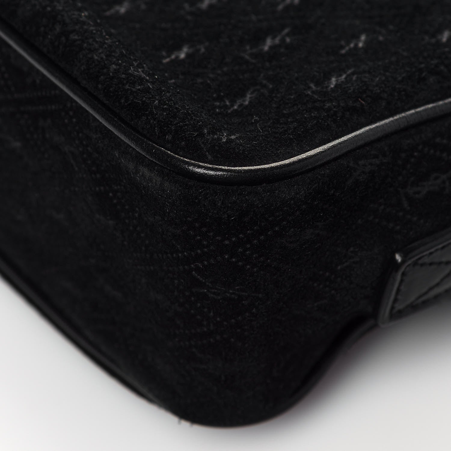 Saint Laurent Suede Monogram All Over Camera Bag Black 10 of 11