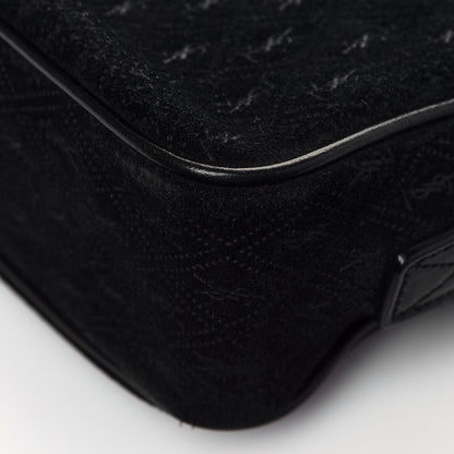 Saint Laurent Suede Monogram All Over Camera Bag Black 10 of 11