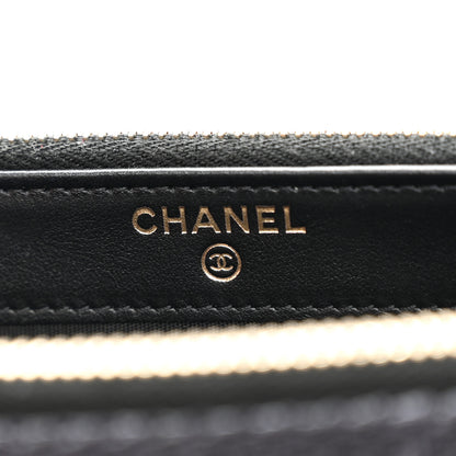 Chanel Lurex Straw Small Deauville Clutch With Chain Blue 8 of 14