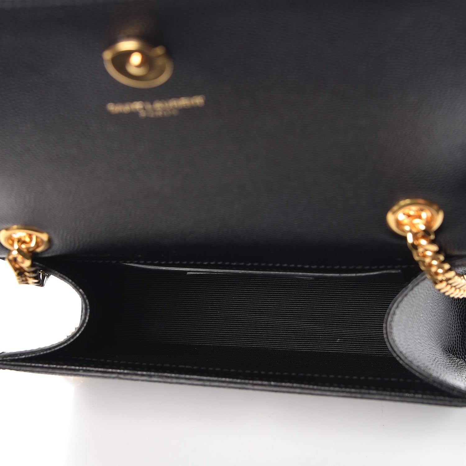 Saint Laurent Grain De Poudre Small Monogram Kate Satchel Black 5 of 7