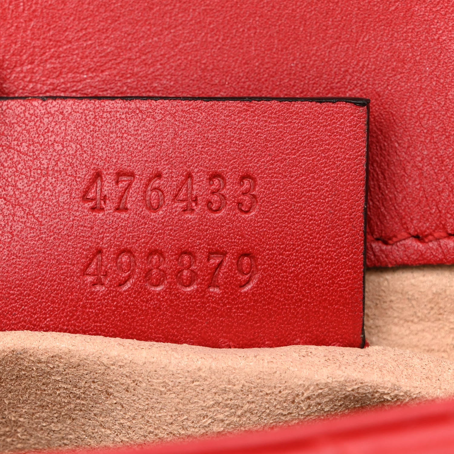 Gucci Calfskin Matelasse Super Mini GG Marmont Shoulder Bag Hibiscus Red 7 of 10