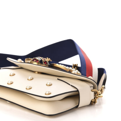 Gucci Nappa Pearl Studded Mini Queen Margaret Broadway Shoulder Bag Mystic White 11 of 12
