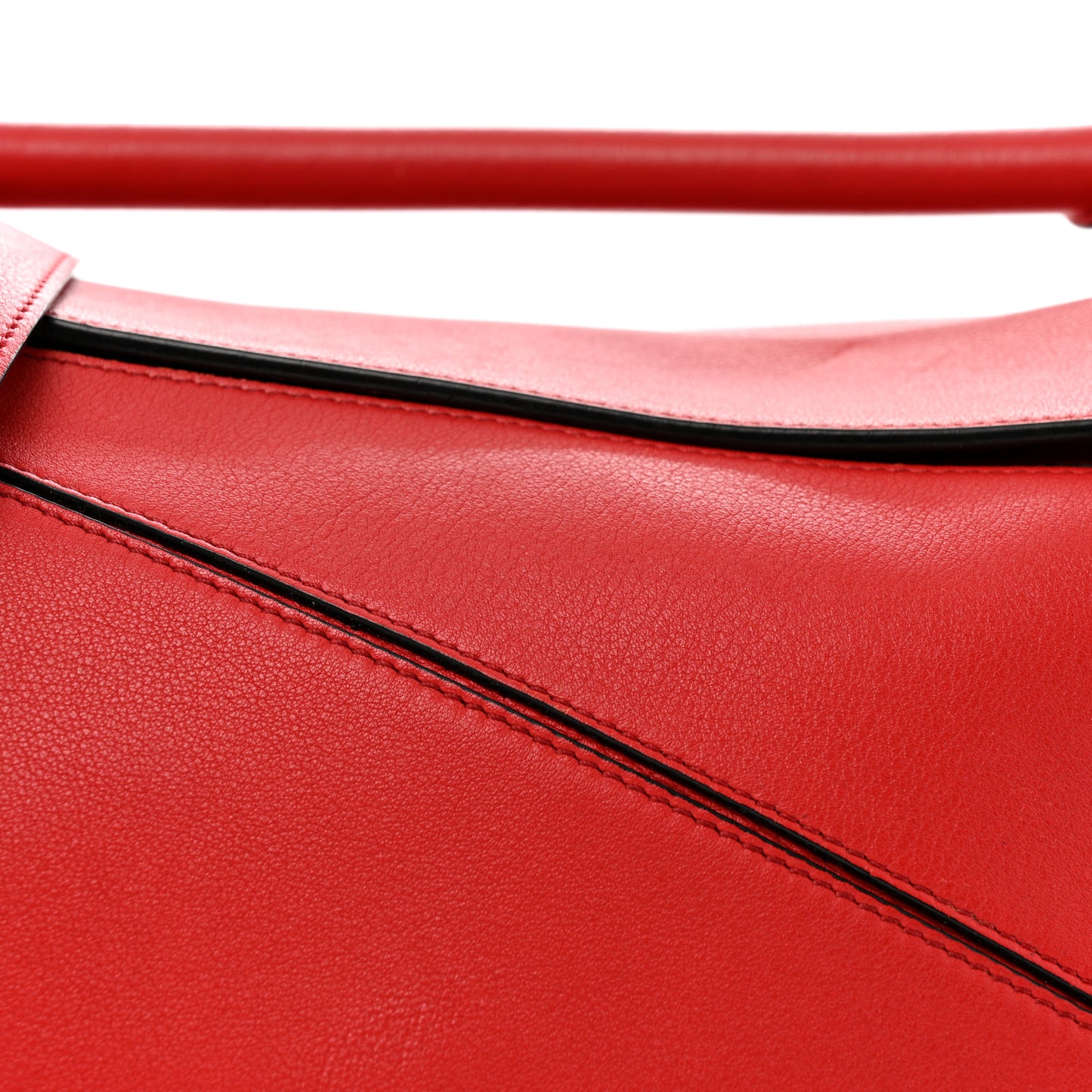 Calfskin Medium Puzzle Bag Scarlet
