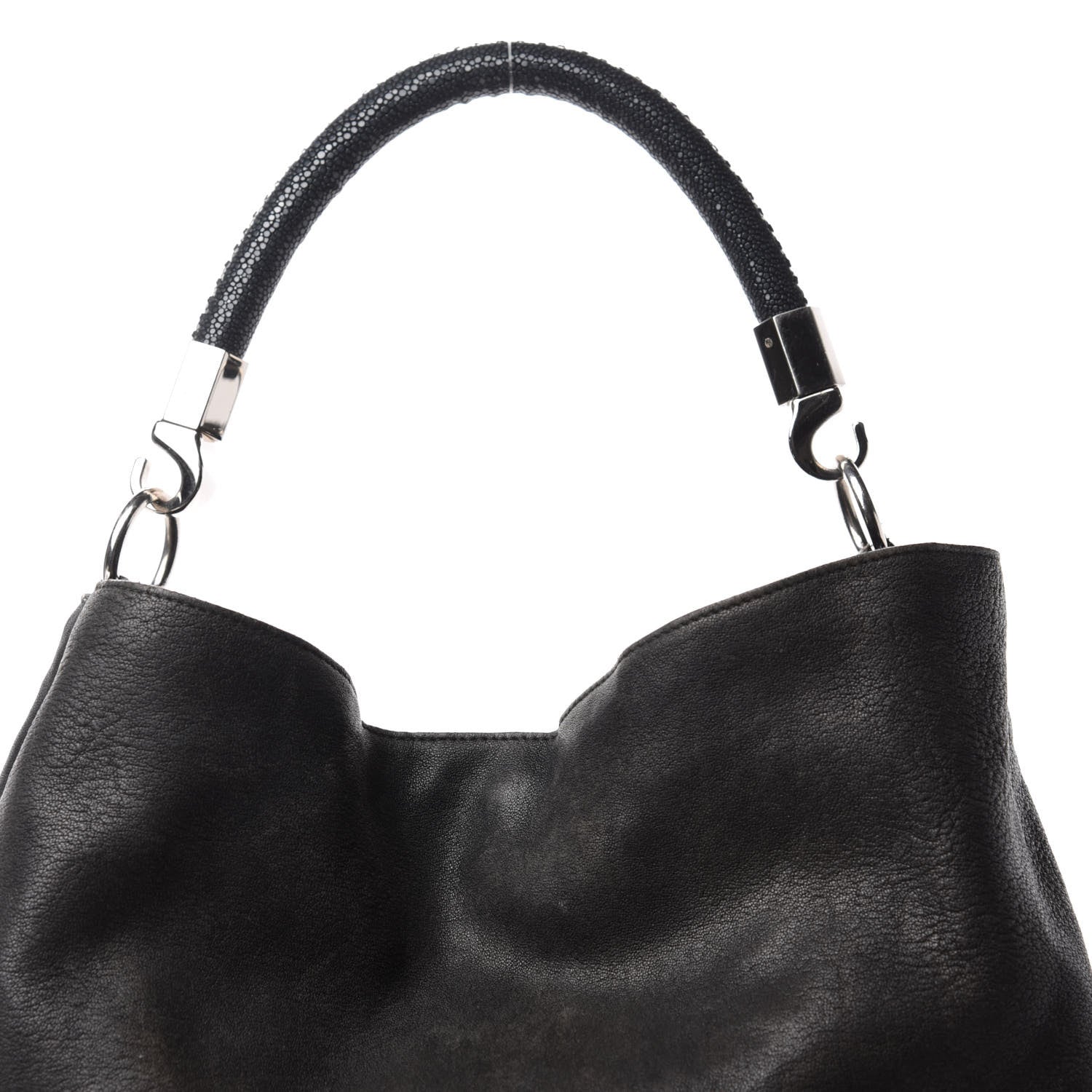 Saint Laurent Sheepskin Large Roady Hobo Black 11 of 11