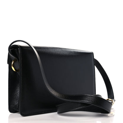 Gucci Textured Calfskin Small Torchon GG Ring Shoulder Bag Black 3 of 10