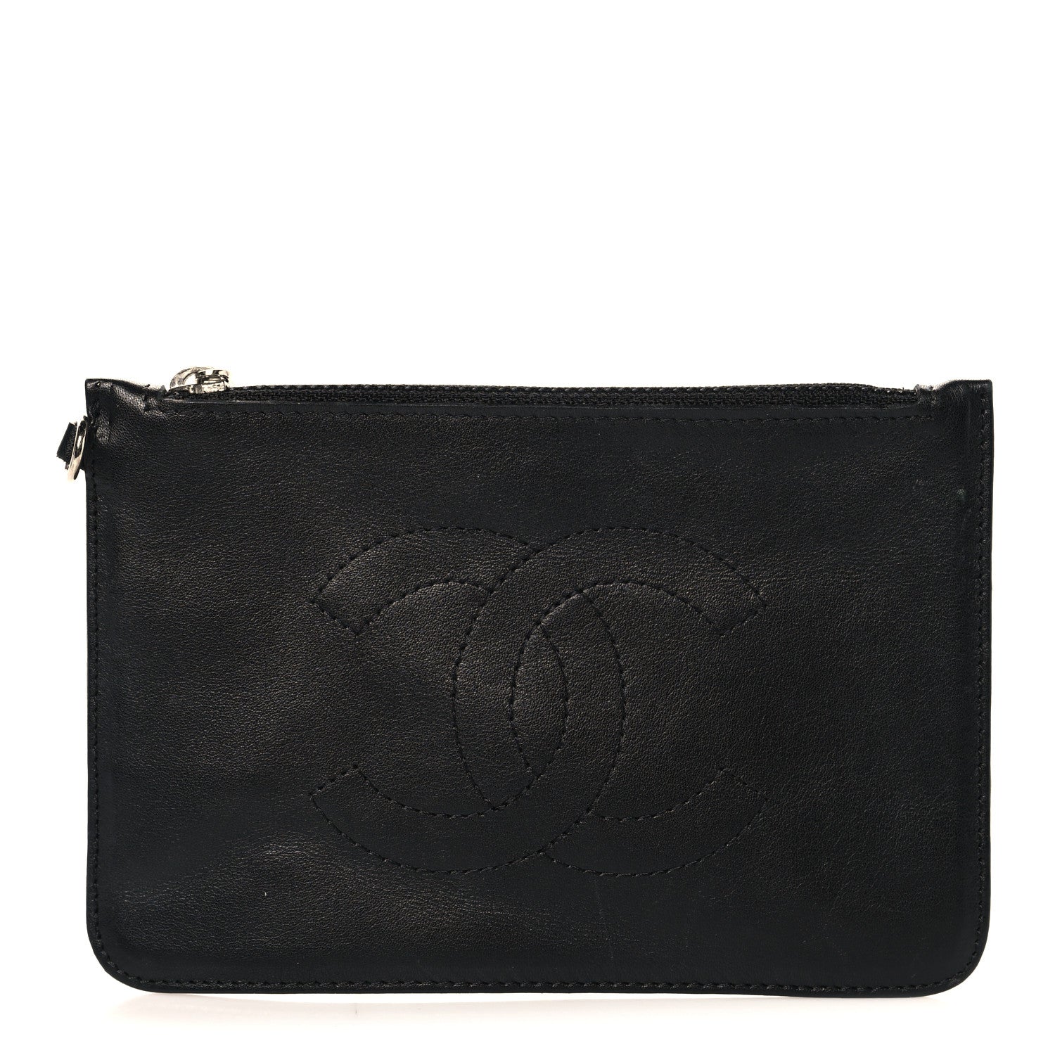 Chanel Caviar Timeless CC Cosmetic Pouch Black 1 of 7