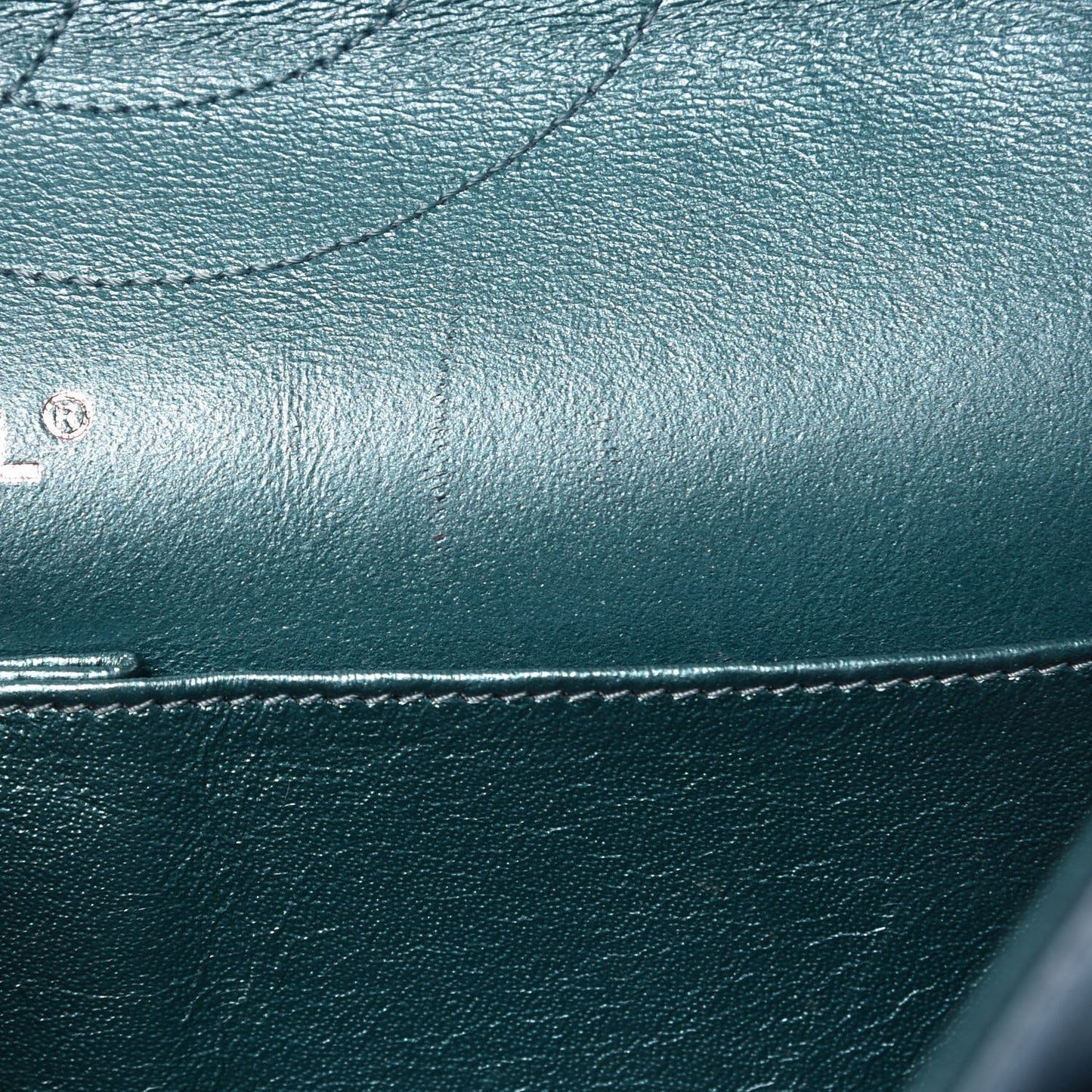Metallic Calfskin Quilted 2.55 Reissue 227 Flap Turquoise