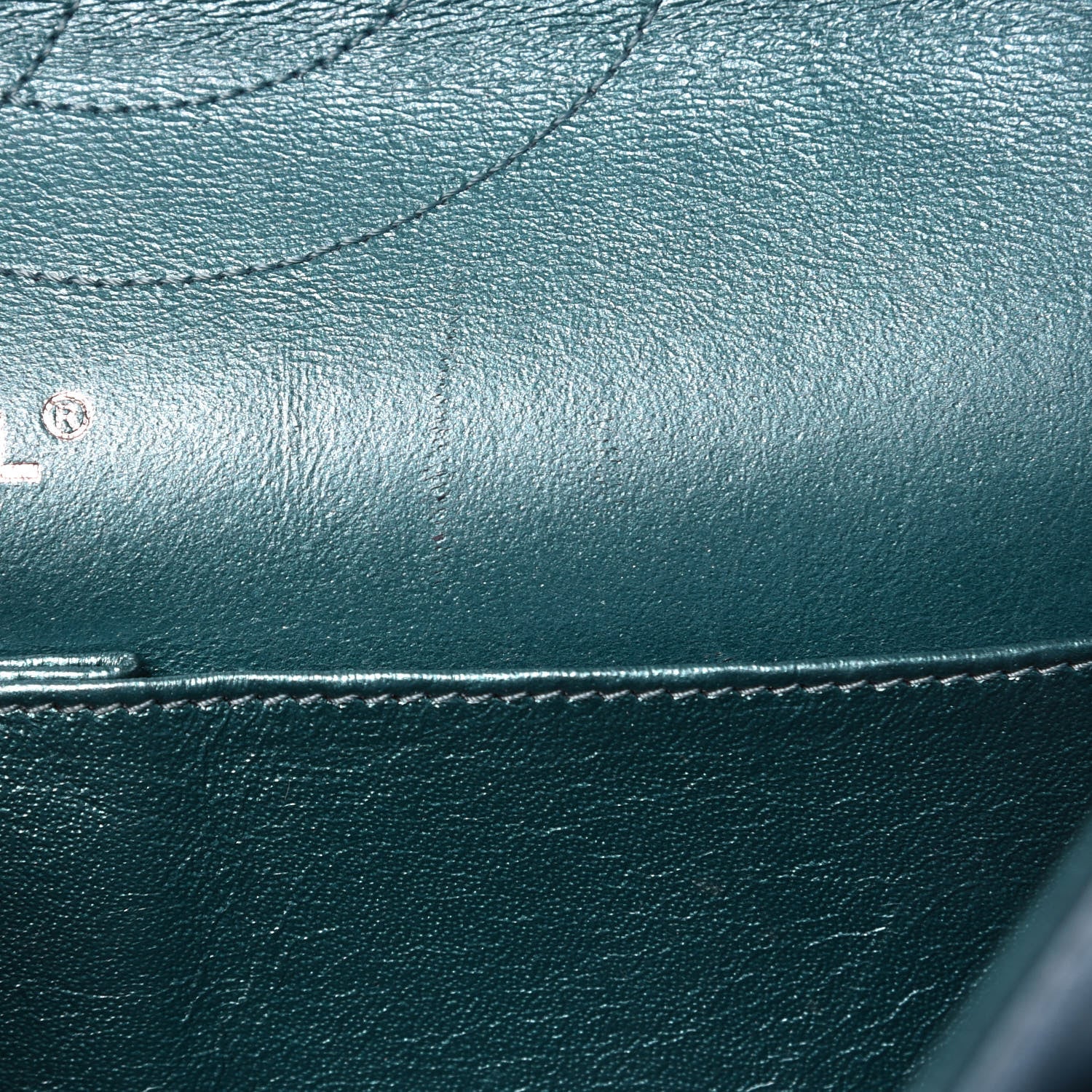 Chanel Metallic Calfskin Quilted 2.55 Reissue 227 Flap Turquoise 10 of 15