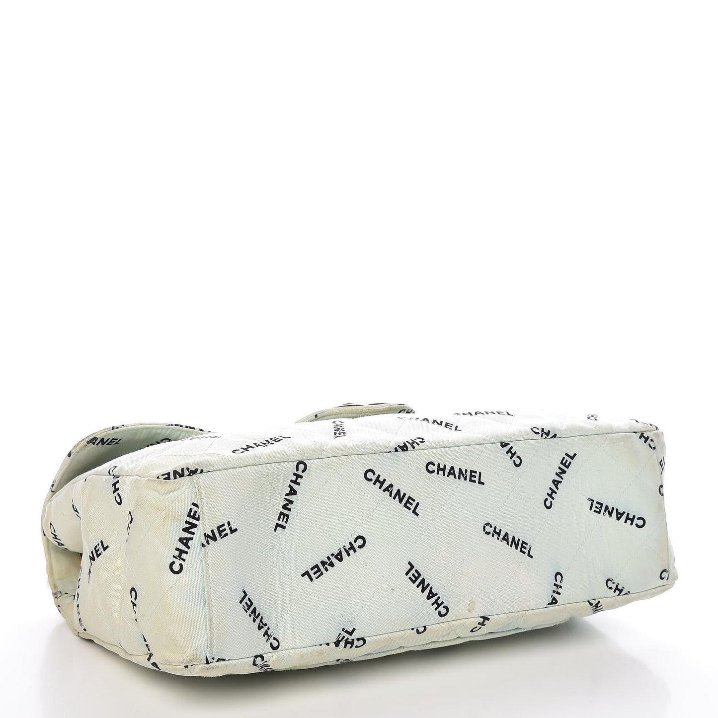 Canvas Quilted XL Jumbo Single Flap Green