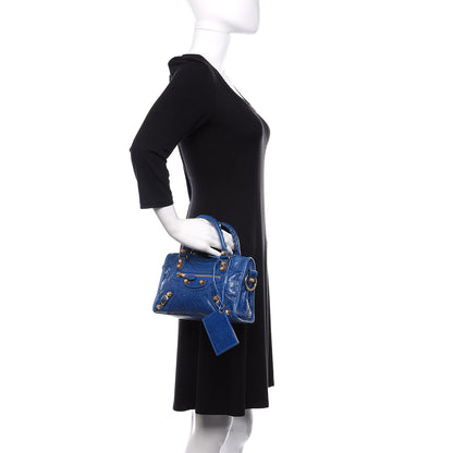 Balenciaga Agneau Giant 12 Gold Hardware City Bleu Lazuli 3 of 11