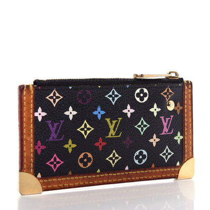 Louis Vuitton Monogram Multicolor Key Pouch Black 3 of 6