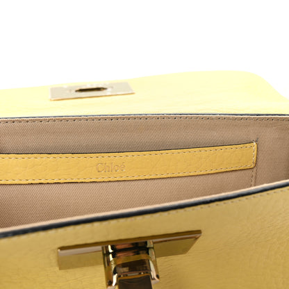 Chloe Grained Calfskin Sally Clutch Yellow 6 of 6