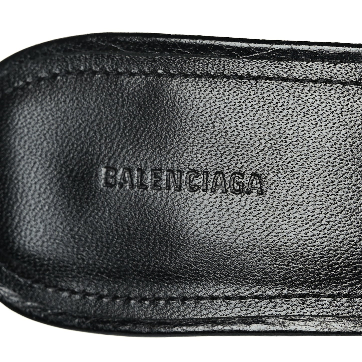 Agneau Arena Cagole 50mm Slide Sandals 38 Black