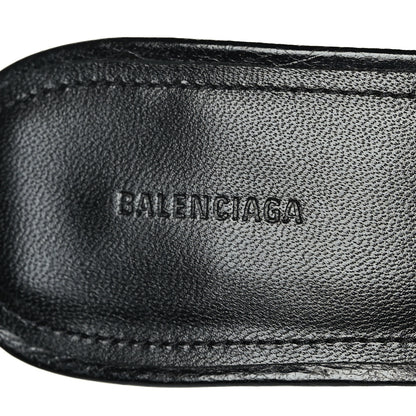 Balenciaga Agneau Arena Cagole 50mm Slide Sandals 38 Black 7 of 8