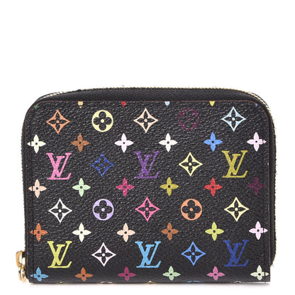 Louis Vuitton Monogram Multicolor Zippy Coin Purse Black Grenade 1 of 10