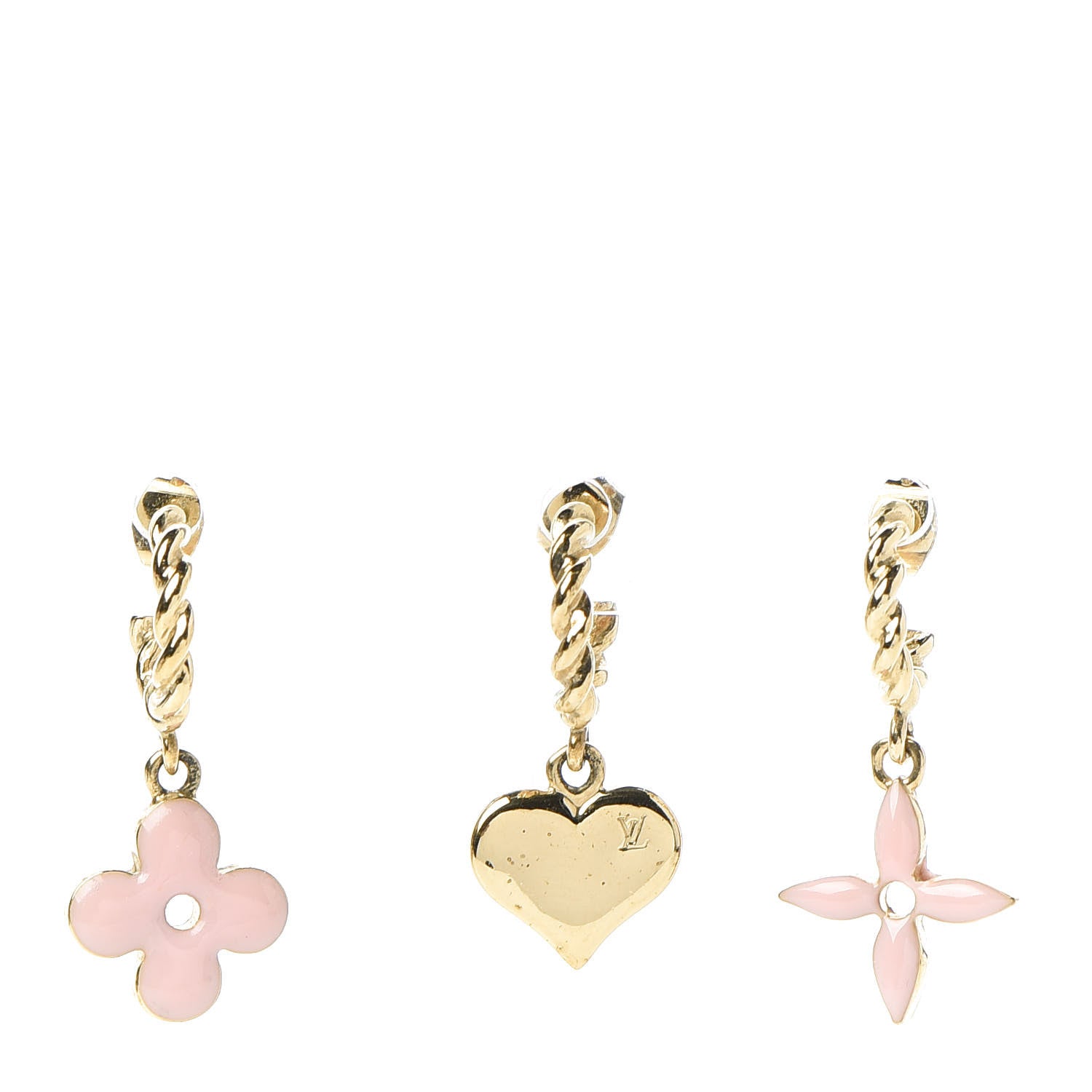 Louis Vuitton Sweet Monogram Earrings Set of 3 Rose 1 of 5