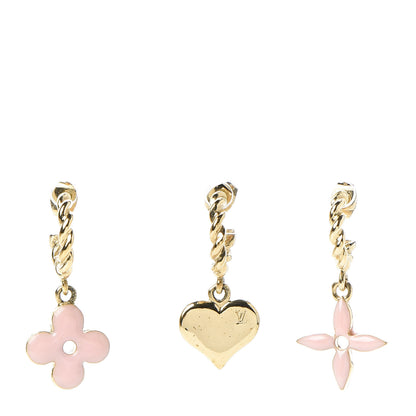 Louis Vuitton Sweet Monogram Earrings Set of 3 Rose 1 of 5