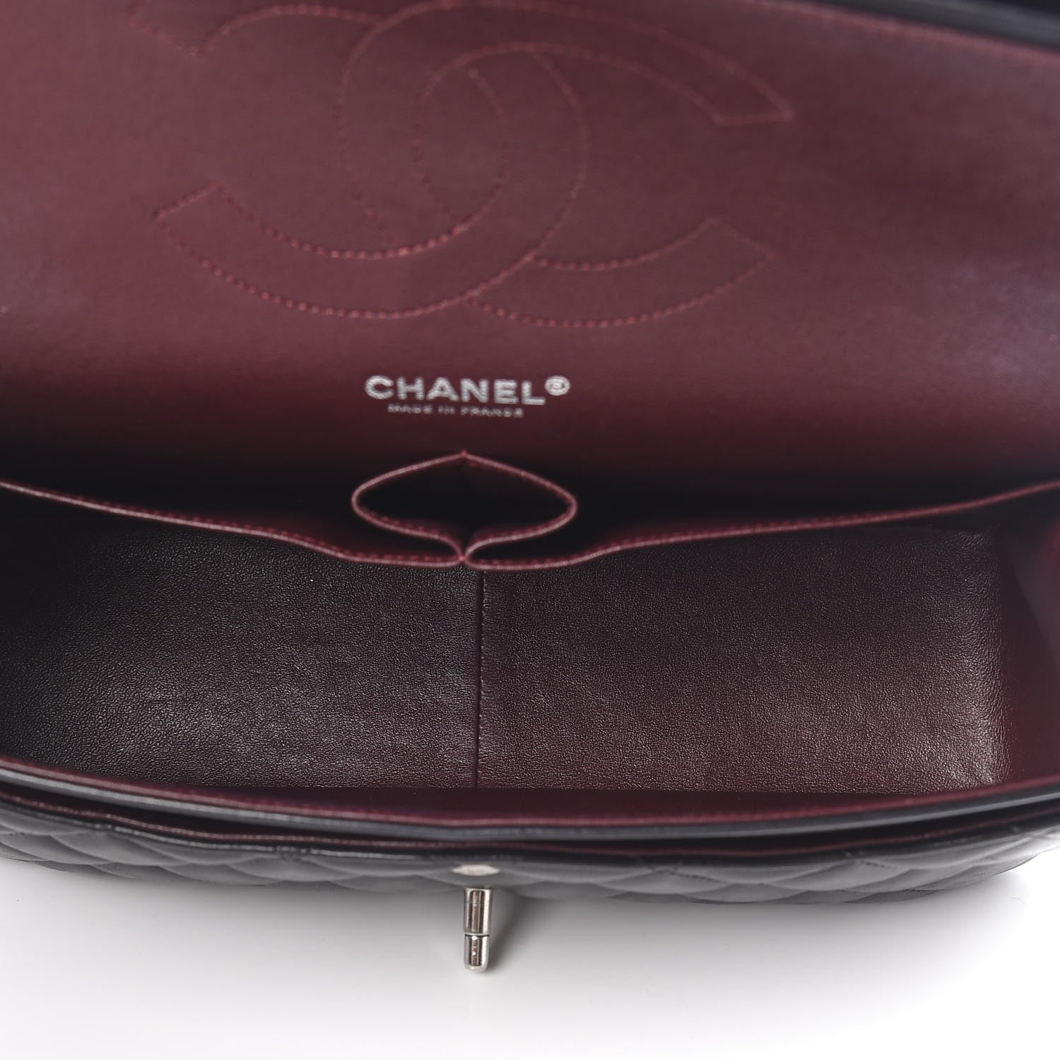Chanel Lambskin Quilted Jumbo Double Flap Black 5 of 23