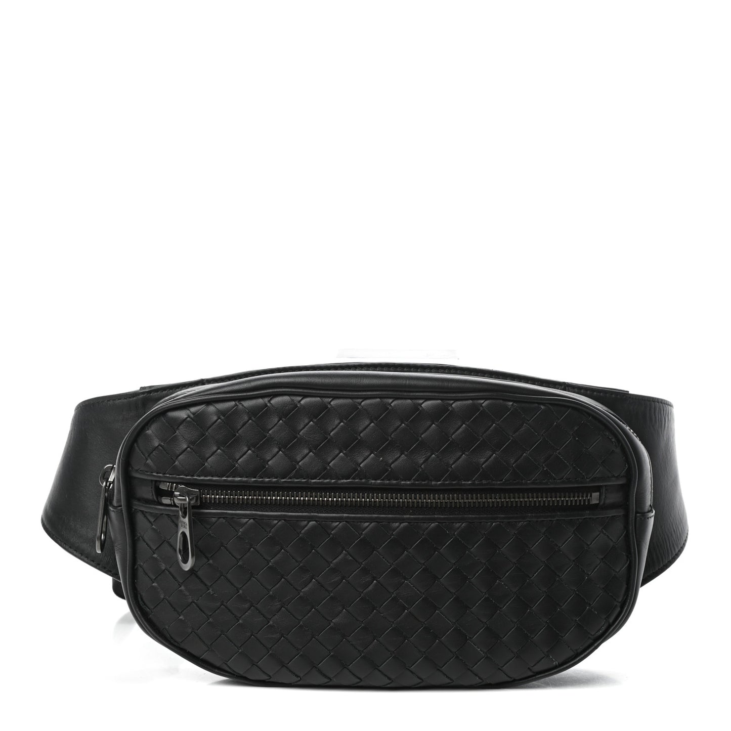 Nappa Intrecciato Belt Bag Black