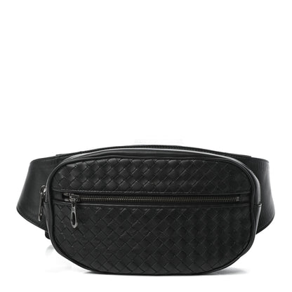 Bottega Veneta Nappa Intrecciato Belt Bag Black 1 of 9