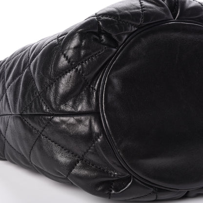 Chanel Lambskin Quilted Cloudy Bundle Hobo Black 10 of 11