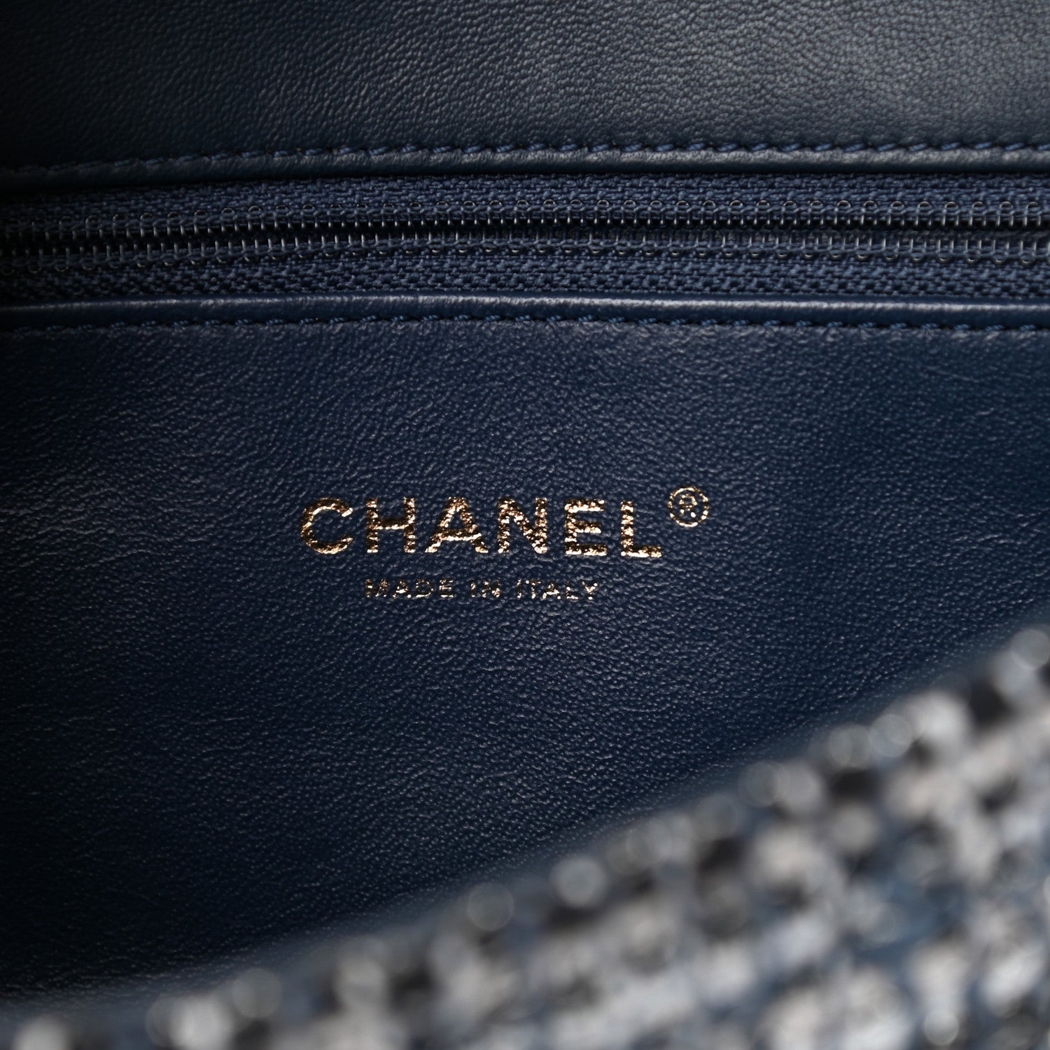 Chanel Tweed Snakeskin Quilted Small CC Filigree Flap Multicolor 5 of 12