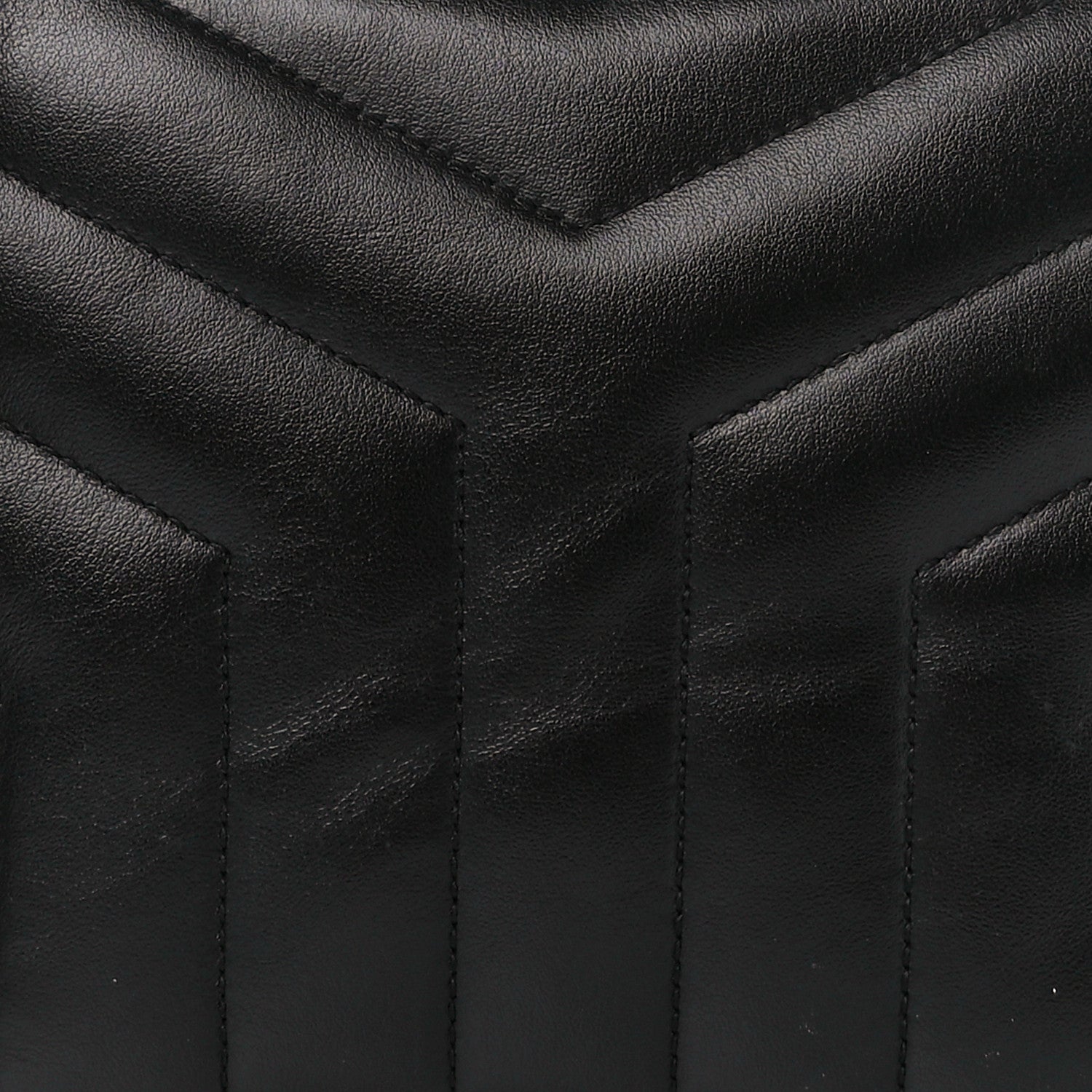 Saint Laurent Calfskin Y Quilted Monogram Small Loulou Bowling Bag Black 8 of 10