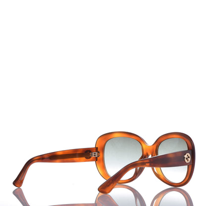 Gucci Round Sunglasses GG0140SA Avana Green 4 of 6